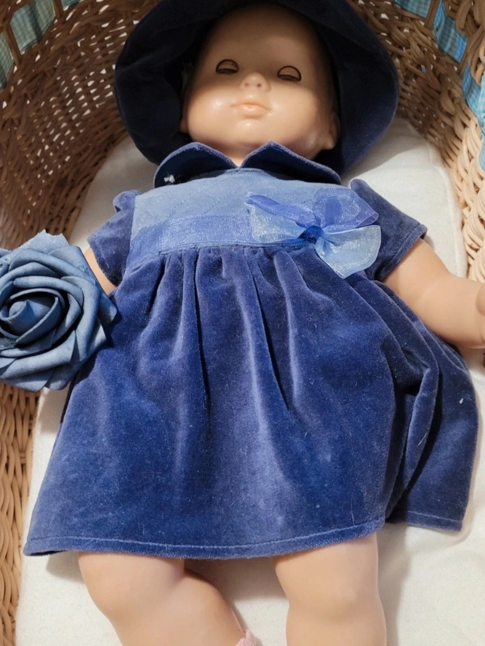 American Girl Bitty Baby doll with bassinet - Picture 2 of 10